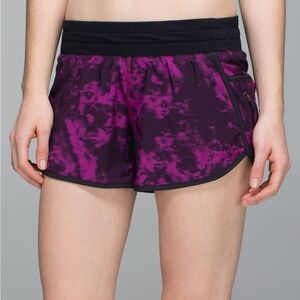 Women's Purple Tie-Dye Shorts